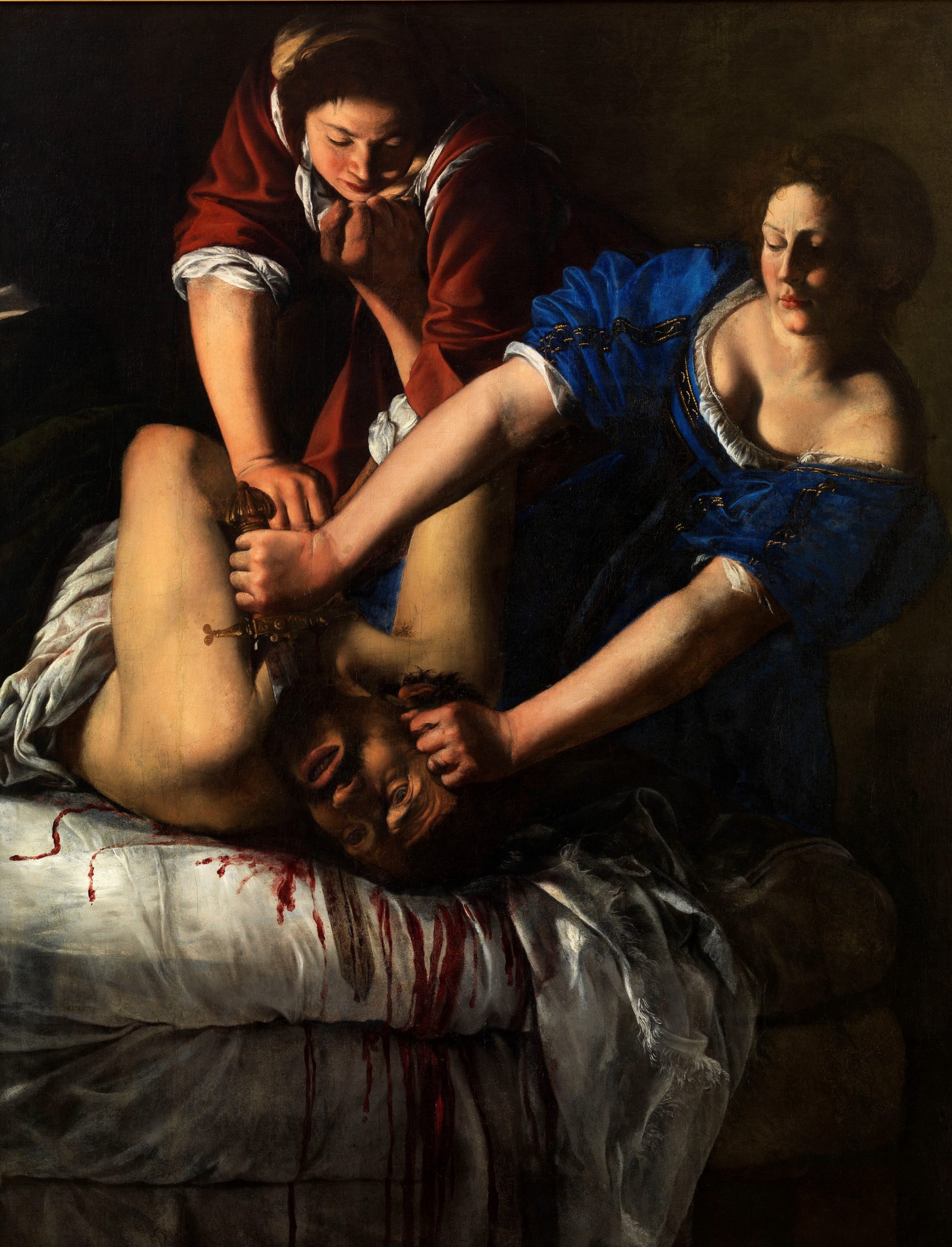 Gentileschi. Judith and Holofernes. 1612-1613. Canvas, oil. Museum and Royal Park of Capodimonte scaled