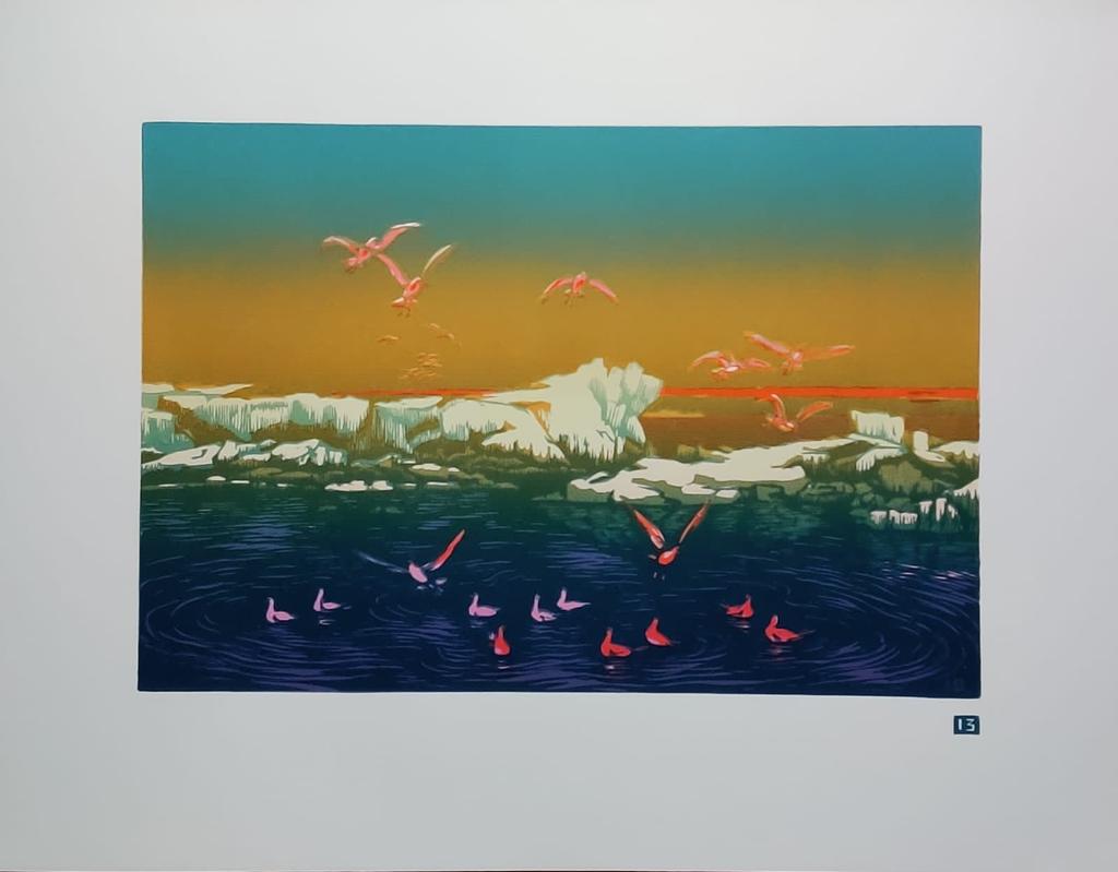 Мешков В. И. Розовые чайки. 425х545