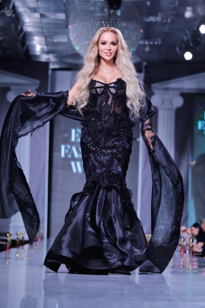 Черно-красная коллекция Углицких на Неделе моды Эстет 3 анна калашникова 1